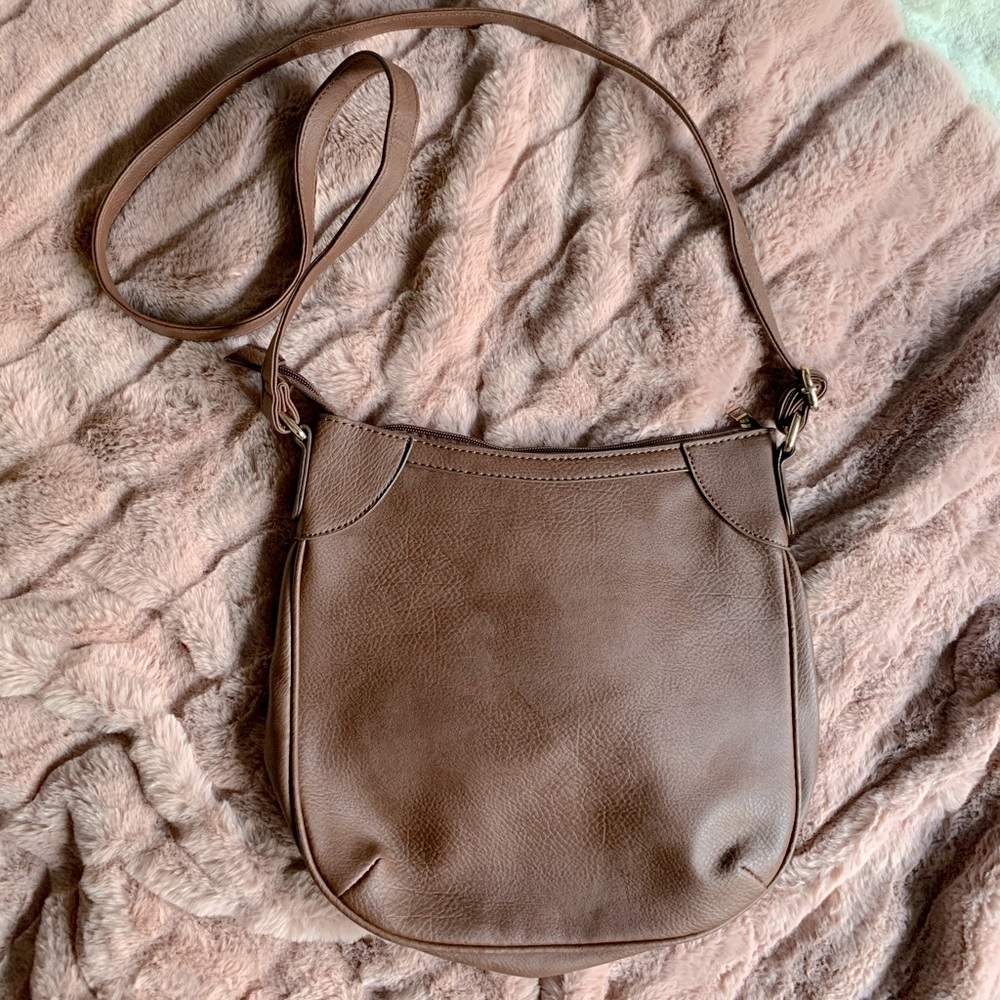 Vegan leather shoulder/ cross body purse